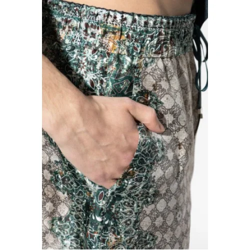 Bermude AMIRI, GREEN Silk shorts
