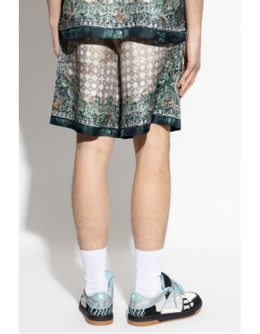 Bermude AMIRI, GREEN Silk shorts - AMBMSO1036900