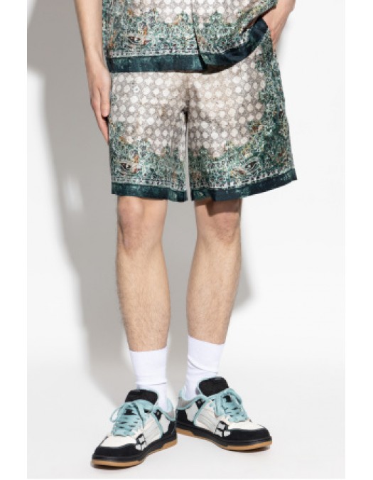 Bermude AMIRI, GREEN Silk shorts - AMBMSO1036900