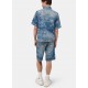 Bermude AMIRI, CHATEAU PALMS DENIM SHORT - AMBMSO1049922