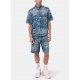 Bermude AMIRI, CHATEAU PALMS DENIM SHORT - AMBMSO1049922