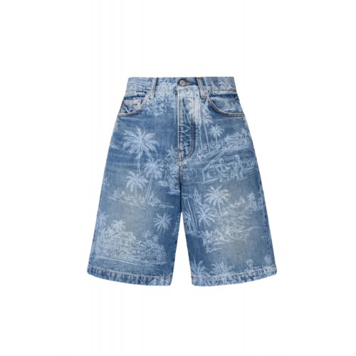 Bermude AMIRI, CHATEAU PALMS DENIM SHORT