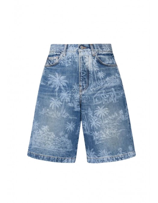Bermude AMIRI, CHATEAU PALMS DENIM SHORT - AMBMSO1049922