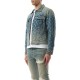 GEACA AMIRI, Bandana, MA Trucker Denim, Blue - AMDNBN1004DARKINDIGO