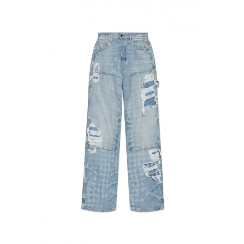 Jeans AMIRI, Logo Print, Style, Blue