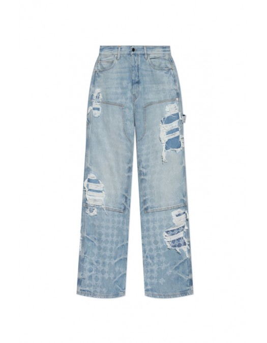 Jeans AMIRI, Logo Print, Style, Blue - AMDNGH1094FADEDINDIGO Jeans AMIRI, Logo Print, Style, Blue - AMDNGH1094FADEDINDIGO