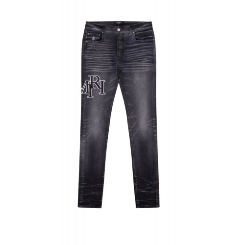Jeans AMIRI,  Black Staggered Logo Jeans AMIRI,  Black Staggered Logo