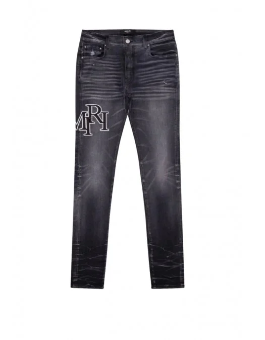 Amiri Menswear Mike Amiri Glitter Jeans Glitter Stripe Amiri Track