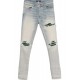 Jeans AMIRI, MX1 skinny jeans - AMDNSY1135ANTIGUEINDIGO