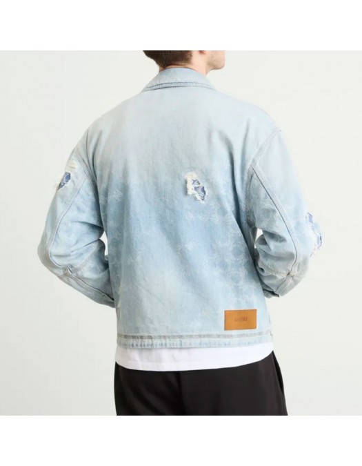 JACHETA AMIRI, Buzunare atasate, Denim - AMDNWJ1014FADEDINDIGO JACHETA AMIRI, Buzunare atasate, Denim - AMDNWJ1014FADEDINDIGO