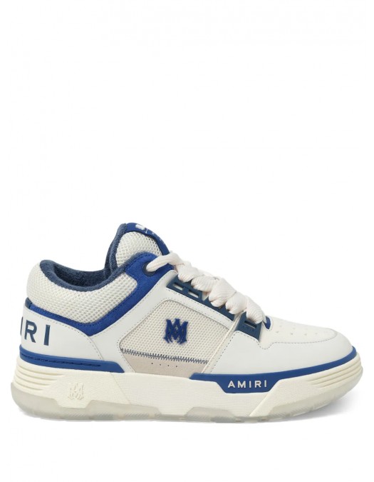 Sneakers AMIRI, MA-1, Navy Blue Details, White - AMFOSR1048NAVYWHITE