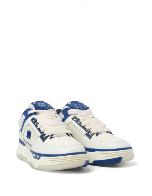 Sneakers AMIRI, MA-1, Navy Blue Details, White - AMFOSR1048NAVYWHITE