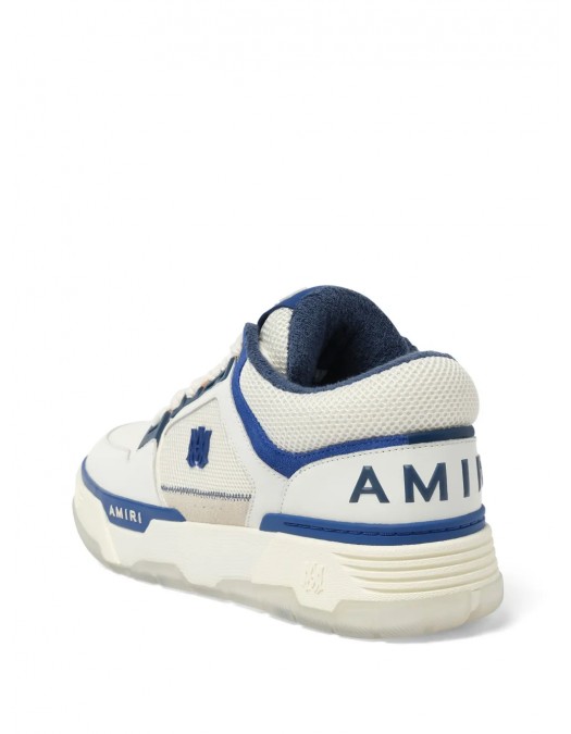 Sneakers AMIRI, MA-1, Navy Blue Details, White - AMFOSR1048NAVYWHITE