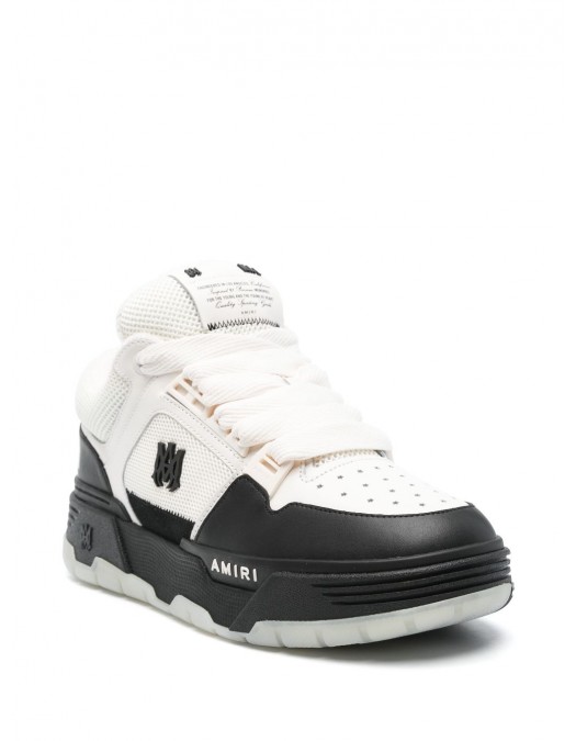 Sneakers AMIRI, MA-1, Panda, New Tech Leather, White - AMFOSR1084001