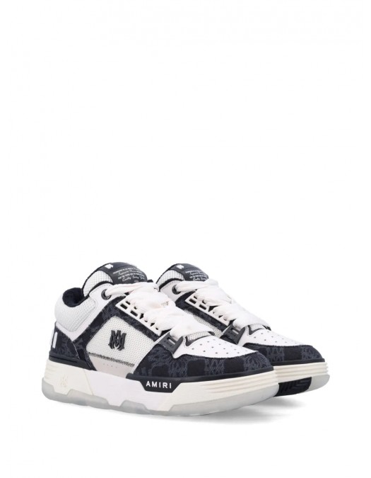 Sneakers AMIRI, MA-1 Quad, Black Details, White - AMFOSR1085BLACK