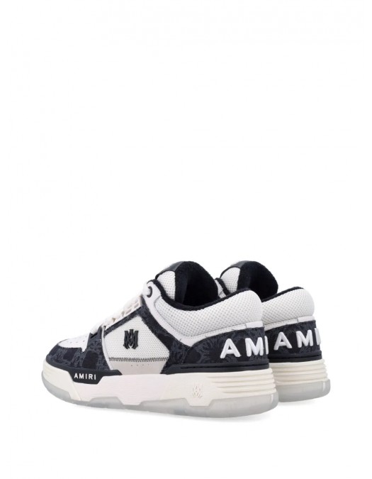 Sneakers AMIRI, MA-1 Quad, Black Details, White - AMFOSR1085BLACK