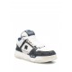 Sneakers AMIRI, MA-1 Quad, Navy Blue Details, White - AMFOSR1095MIDNIGHTINDIGO