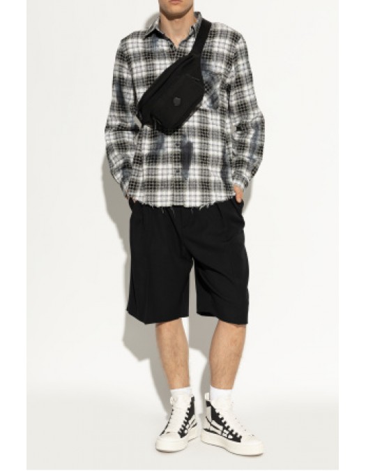 Sneakers AMIRI, High Top, Skel Court Hi, Men, Black - AMFOSR1149BLACK Sneakers AMIRI, High Top, Skel Court Hi, Men, Black - AMFOSR1149BLACK