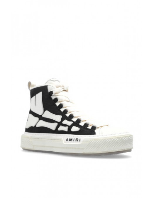 Sneakers AMIRI, High Top, Skel Court Hi, Men, Black - AMFOSR1149BLACK Sneakers AMIRI, High Top, Skel Court Hi, Men, Black - AMFOSR1149BLACK