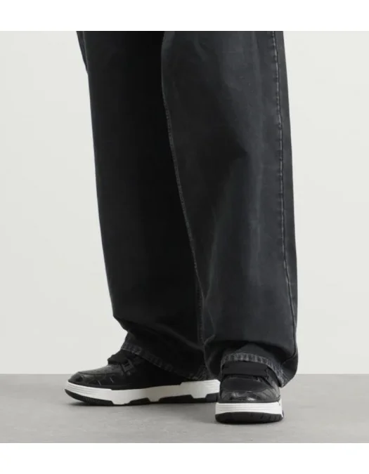 Sneakers AMIRI, Croc Debossed MA-1, Croco, Black - AMFOSR1172BLACK