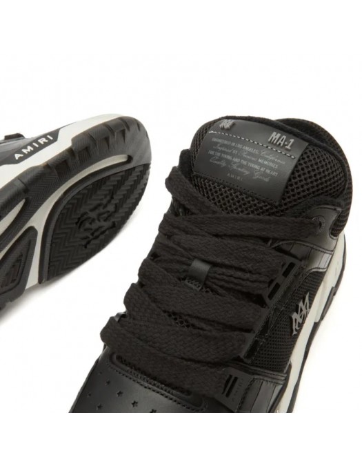 Sneakers AMIRI, Croc Debossed MA-1, Croco, Black - AMFOSR1172BLACK