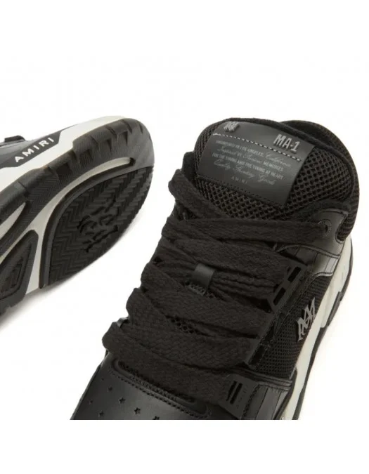 Sneakers AMIRI, Croc Debossed MA-1, Croco, Black - AMFOSR1172BLACK
