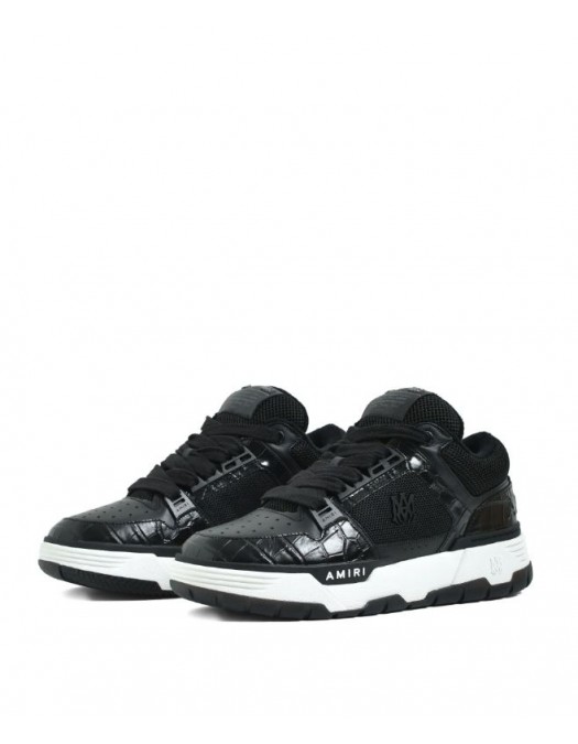 Sneakers AMIRI, Croc Debossed MA-1, Croco, Black - AMFOSR1172BLACK