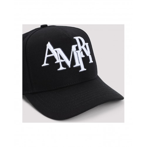 Sapca AMIRI, Staggered Canvas Hat, Negru
