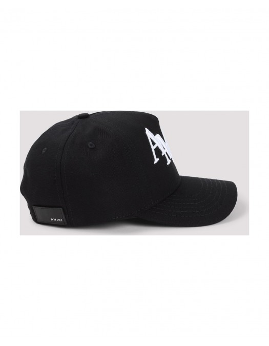 Sapca AMIRI, Staggered Canvas Hat, Negru - AMHACP1039099