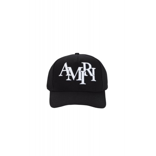 Sapca AMIRI, Staggered Canvas Hat, Negru