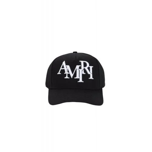 Sapca AMIRI, Staggered Canvas Hat, Negru