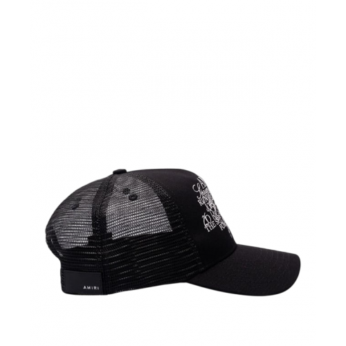 SAPCA AMIRI, Trucker, Edgy Design, Black SAPCA AMIRI, Trucker, Edgy Design, Black