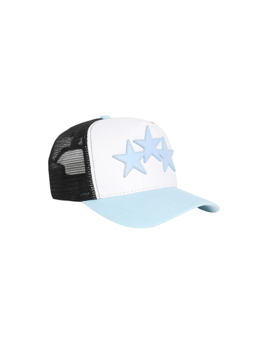 Sapca AMIRI, Trucker Design, Baby Blue Stars, White - AMHATR1007504UNI Sapca AMIRI, Trucker Design, Baby Blue Stars, White - AMHATR1007504UNI