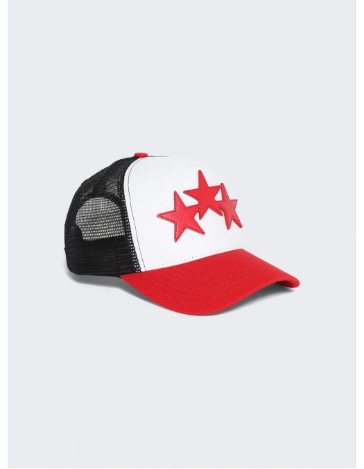 Sapca AMIRI, Stars Insert, Trucker Style, Red - AMHATR1007610