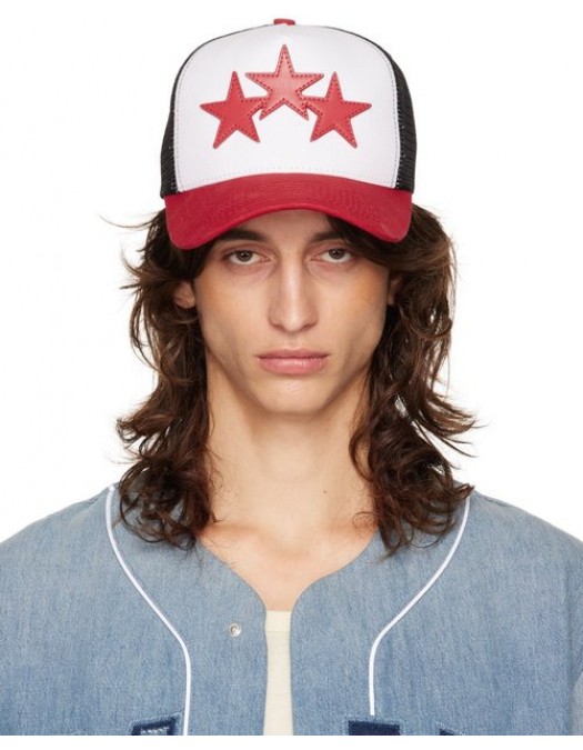 Sapca AMIRI, Stars Insert, Trucker Style, Red - AMHATR1007610