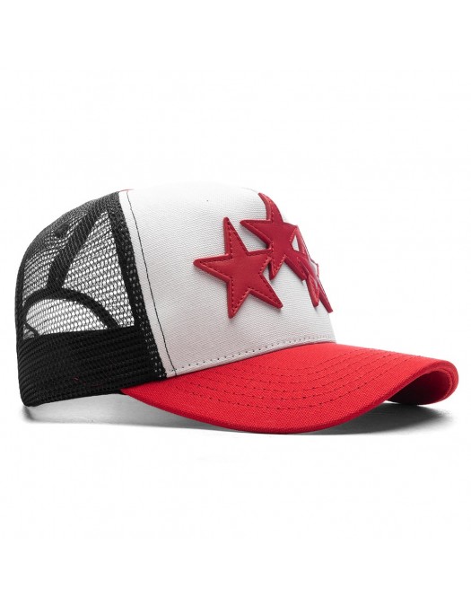 Sapca AMIRI, Stars Insert, Trucker Style, Red - AMHATR1007610