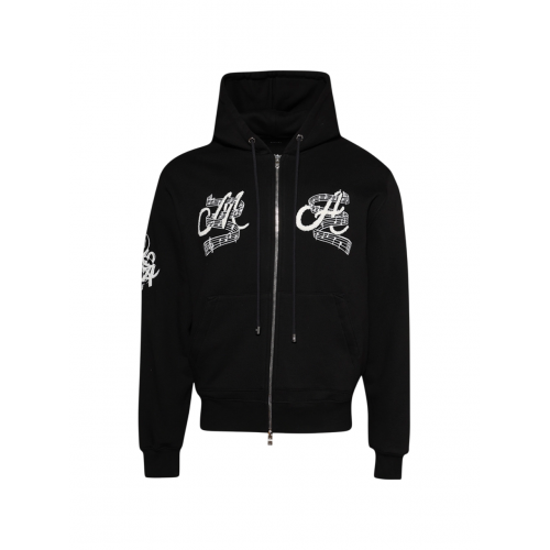 Hanorac AMIRI, Music Club, Zip Up, Black