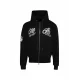 Hanorac AMIRI, Music Club, Zip Up, Black - AMJYHD1109BLACK