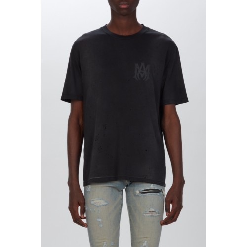 TRICOU AMIRI, Logo Shotgun, Faded Black TRICOU AMIRI, Logo Shotgun, Faded Black