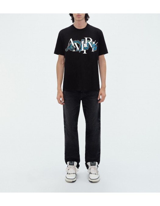 TRICOU AMIRI, Cny Dragon Tee, Black - AMJYTE1004BLACK