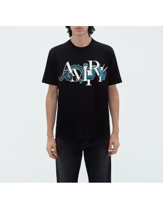 TRICOU AMIRI, Cny Dragon Tee, Black - AMJYTE1004BLACK