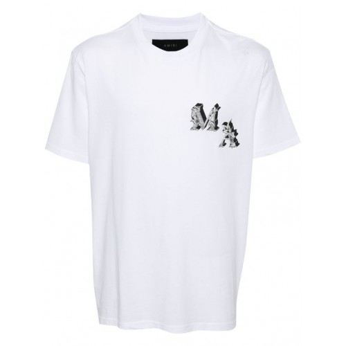 Tricou Amiri , Monogram Print, AMJYTE1024WHITE