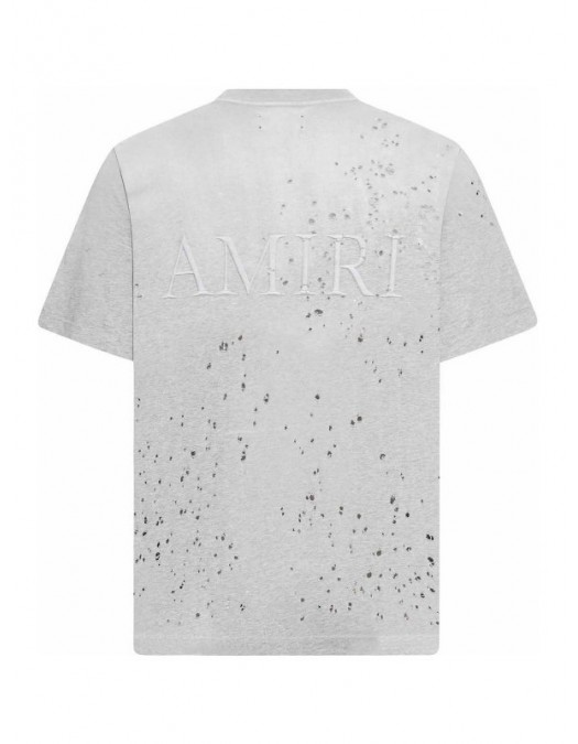 TRICOU AMIRI, Logo Print, Cut Out Design, Grey - AMJYTE1059030