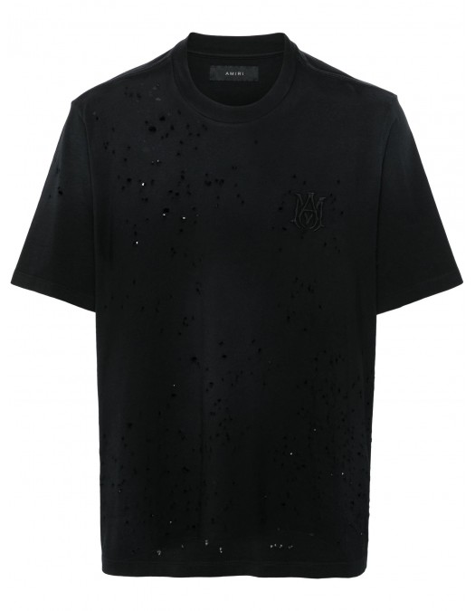 TRICOU AMIRI, Jersey Texture, Black - AMJYTE1059BLACK