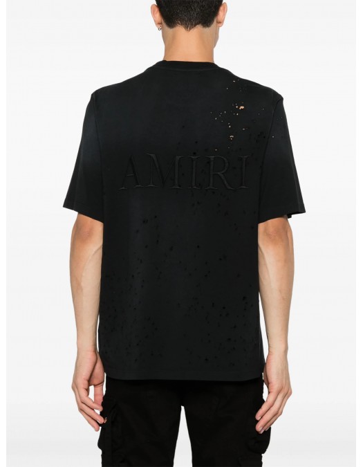 TRICOU AMIRI, Jersey Texture, Black - AMJYTE1059BLACK