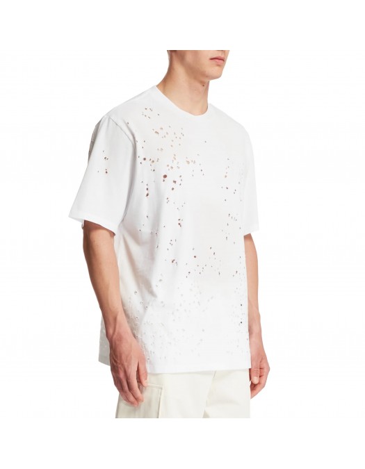 TRICOU AMIRI, Jersey Texture, White - AMJYTE1059WHITE