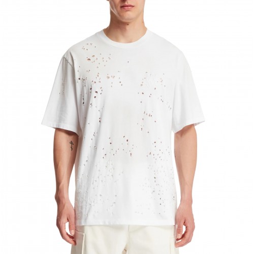 TRICOU AMIRI, Jersey Texture, White TRICOU AMIRI, Jersey Texture, White