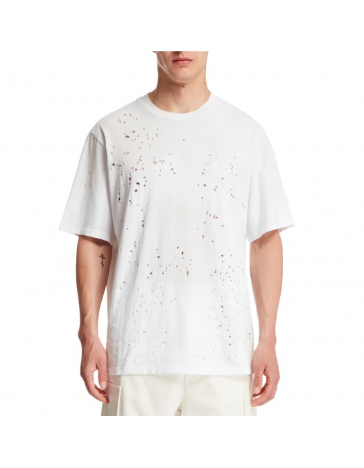 TRICOU AMIRI, Jersey Texture, White - AMJYTE1059WHITE