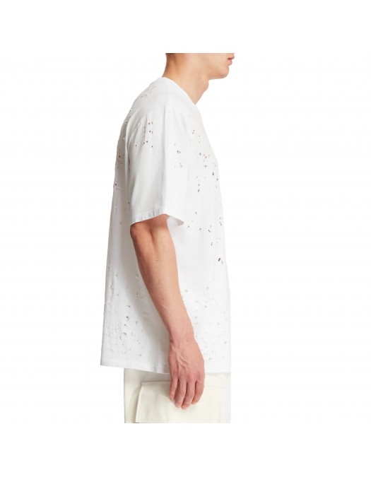 TRICOU AMIRI, Jersey Texture, White - AMJYTE1059WHITE