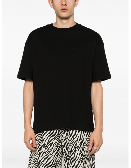 TRICOU AMIRI, Full Black, Logo Brodat - AMJYTE1061BLACK TRICOU AMIRI, Full Black, Logo Brodat - AMJYTE1061BLACK